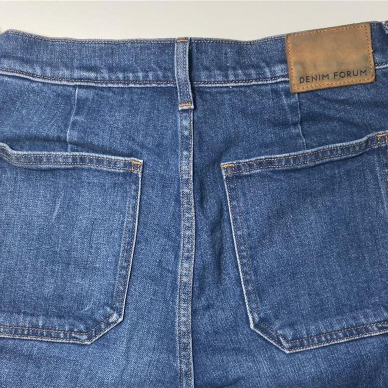 Denim Forum, The Just Peachy Straight Jeans, barely... - Depop