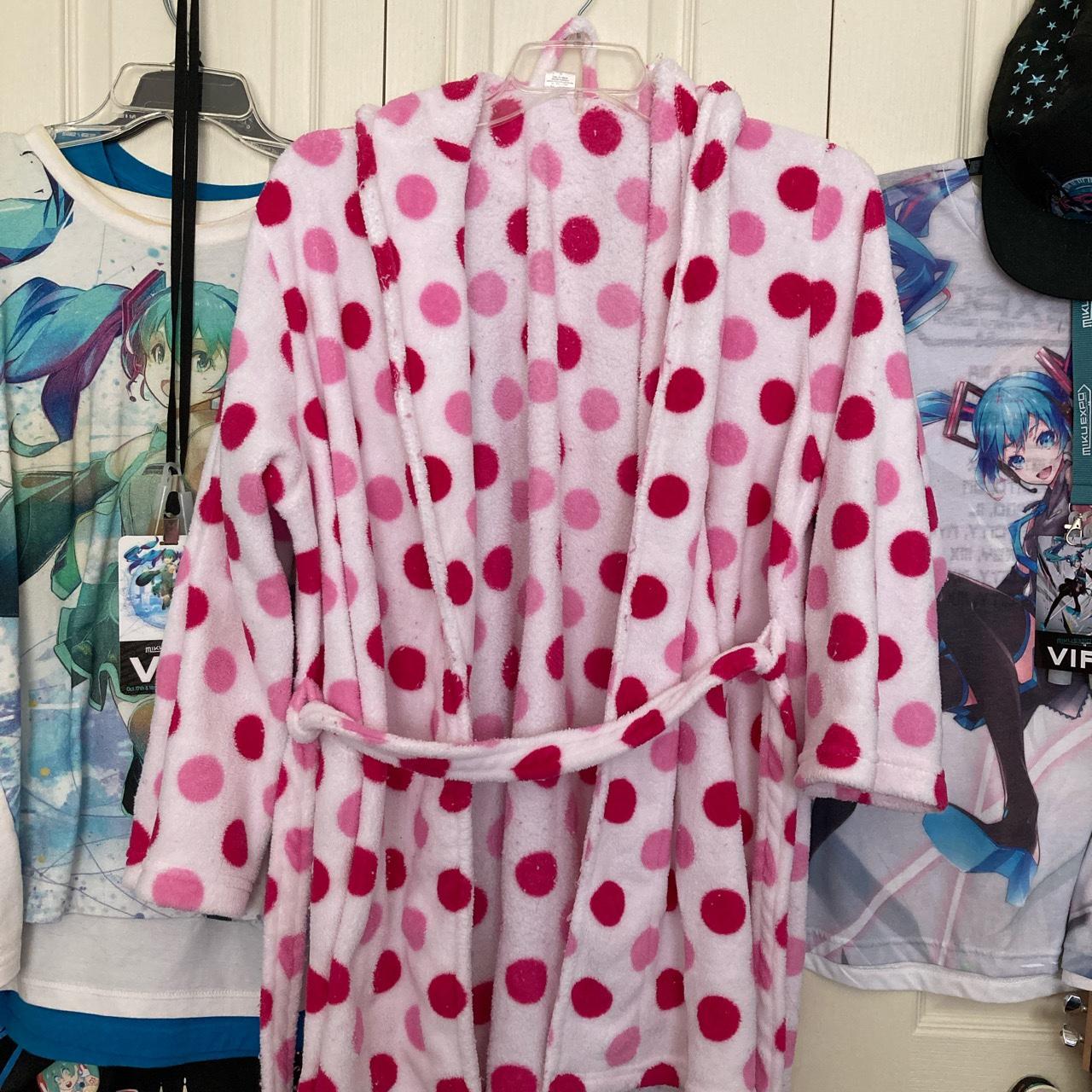 Women's Pink and Red Robe Depop