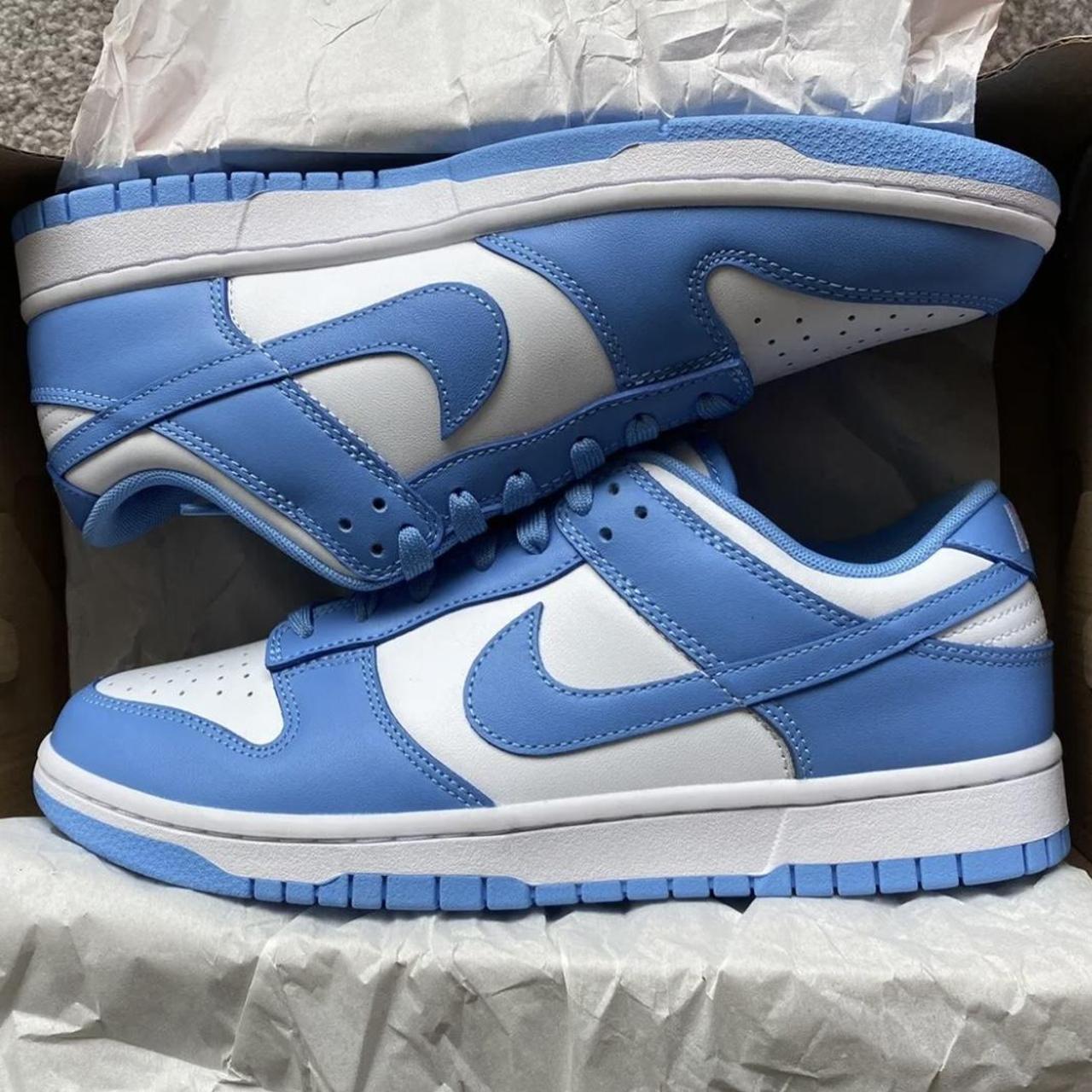 Nike Dunk low unc uni blue 👟 New in Box🔥 / Same Day... - Depop