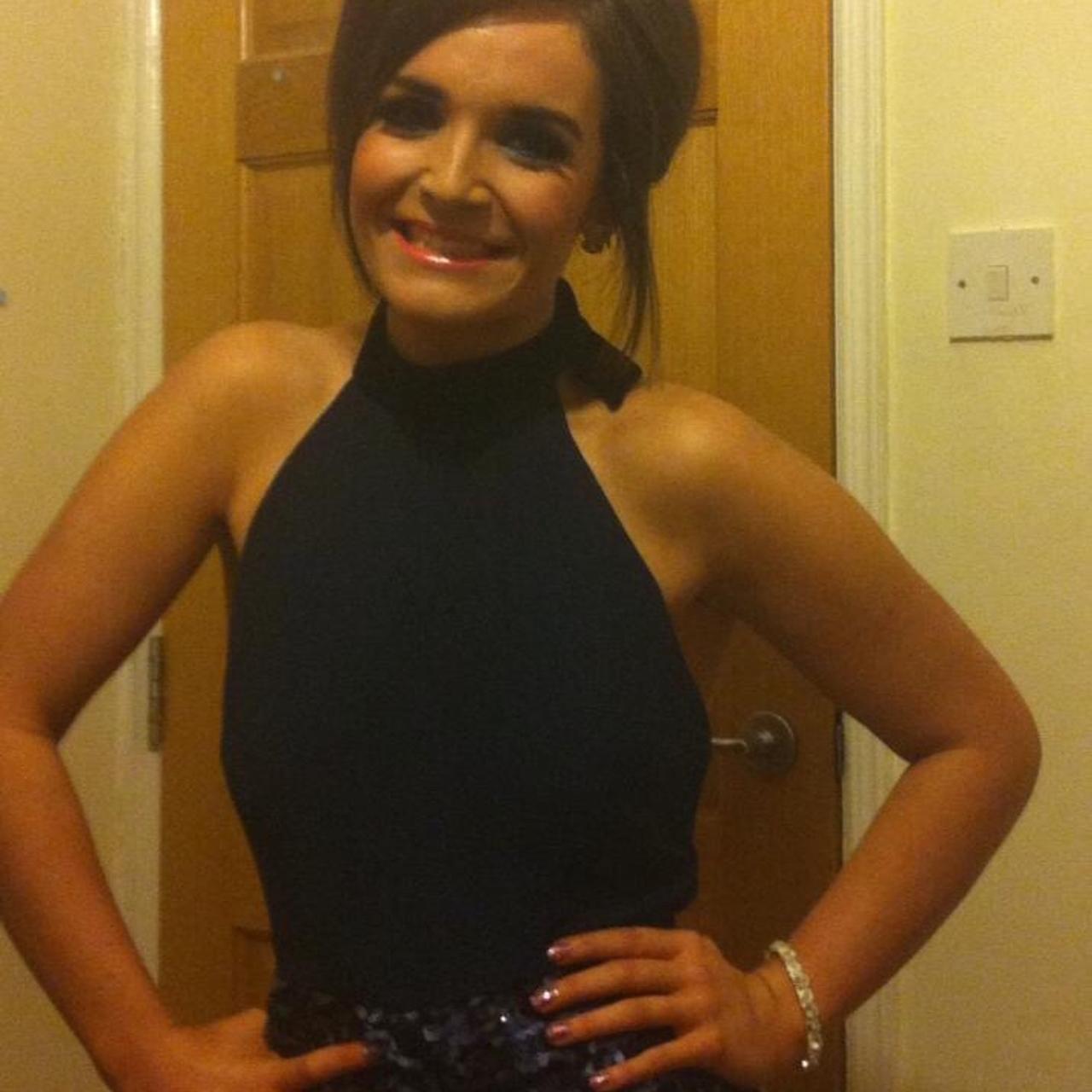 ASOS Size Petite backless sequin short play