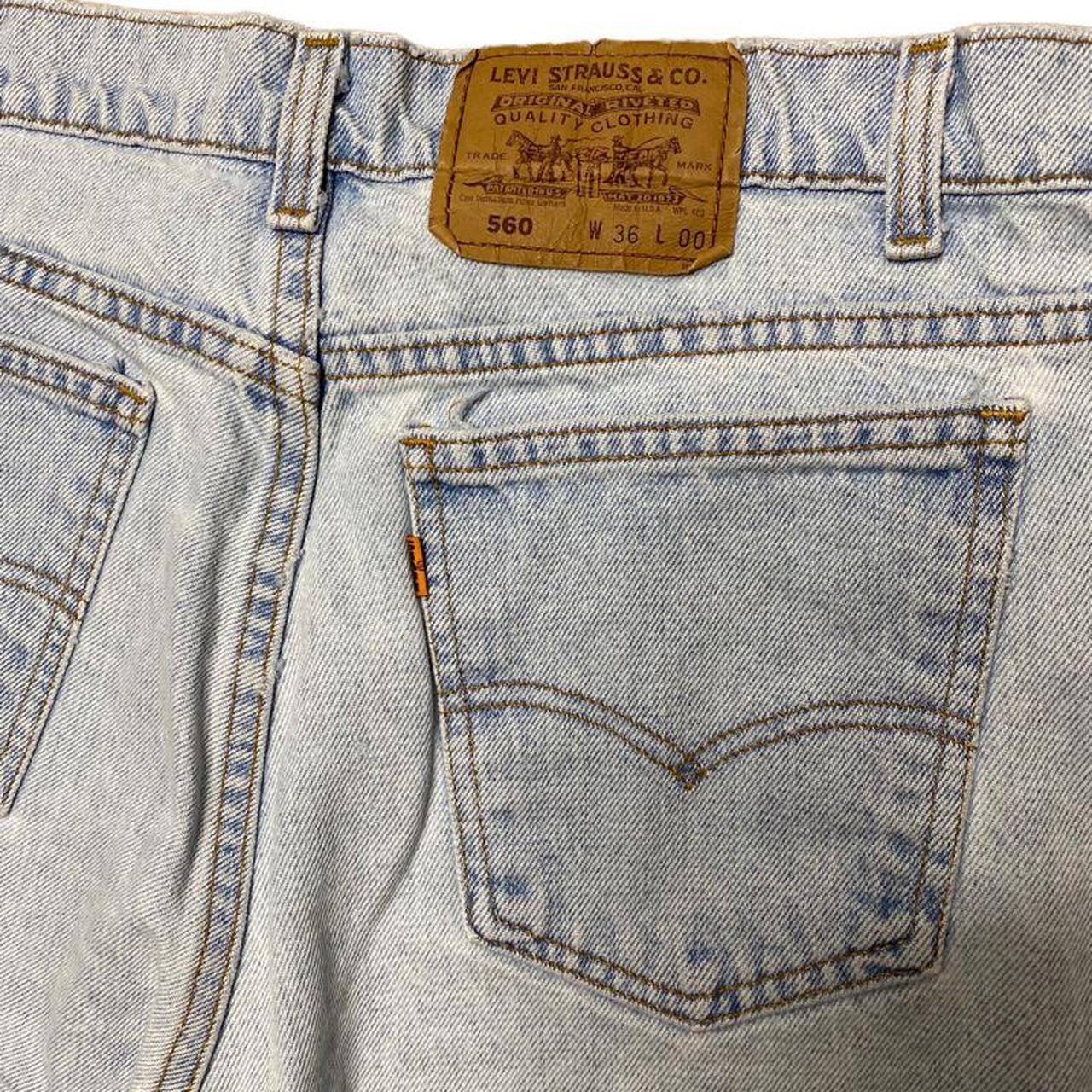 levis 560 orange tab