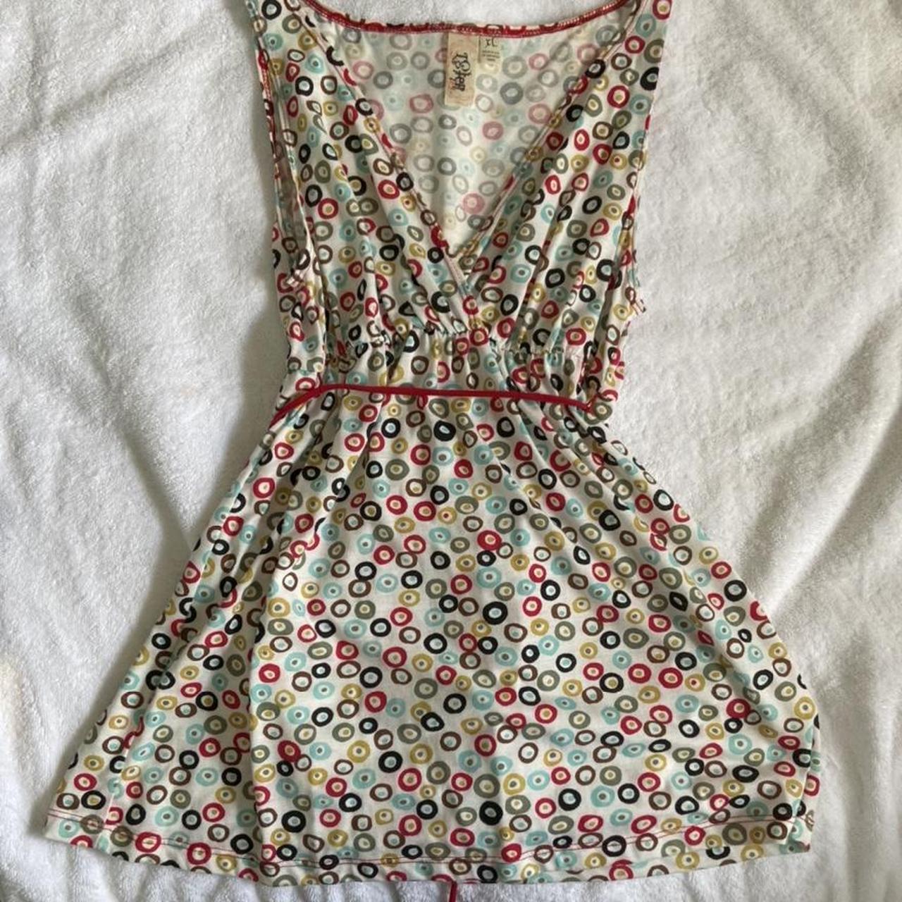 Y2k Circles Pattern Dress Labeled as a size XL Depop