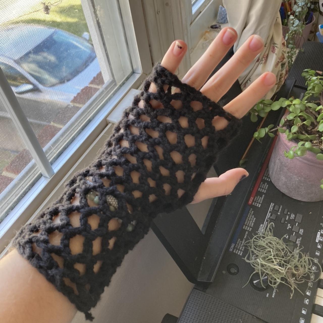 OMG! FISHNET Fingerless Gloves 🤩 Crochet Fingerless Gloves 