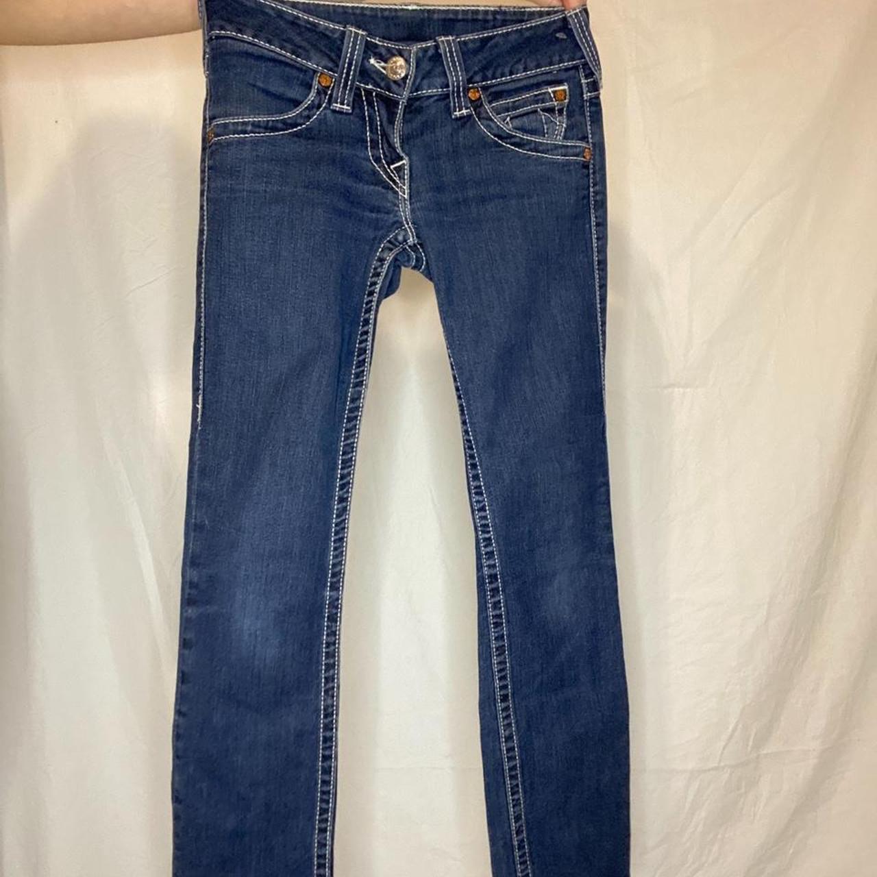 selling the ultimate y2k vintage jeans!!! 💙 stunning... - Depop