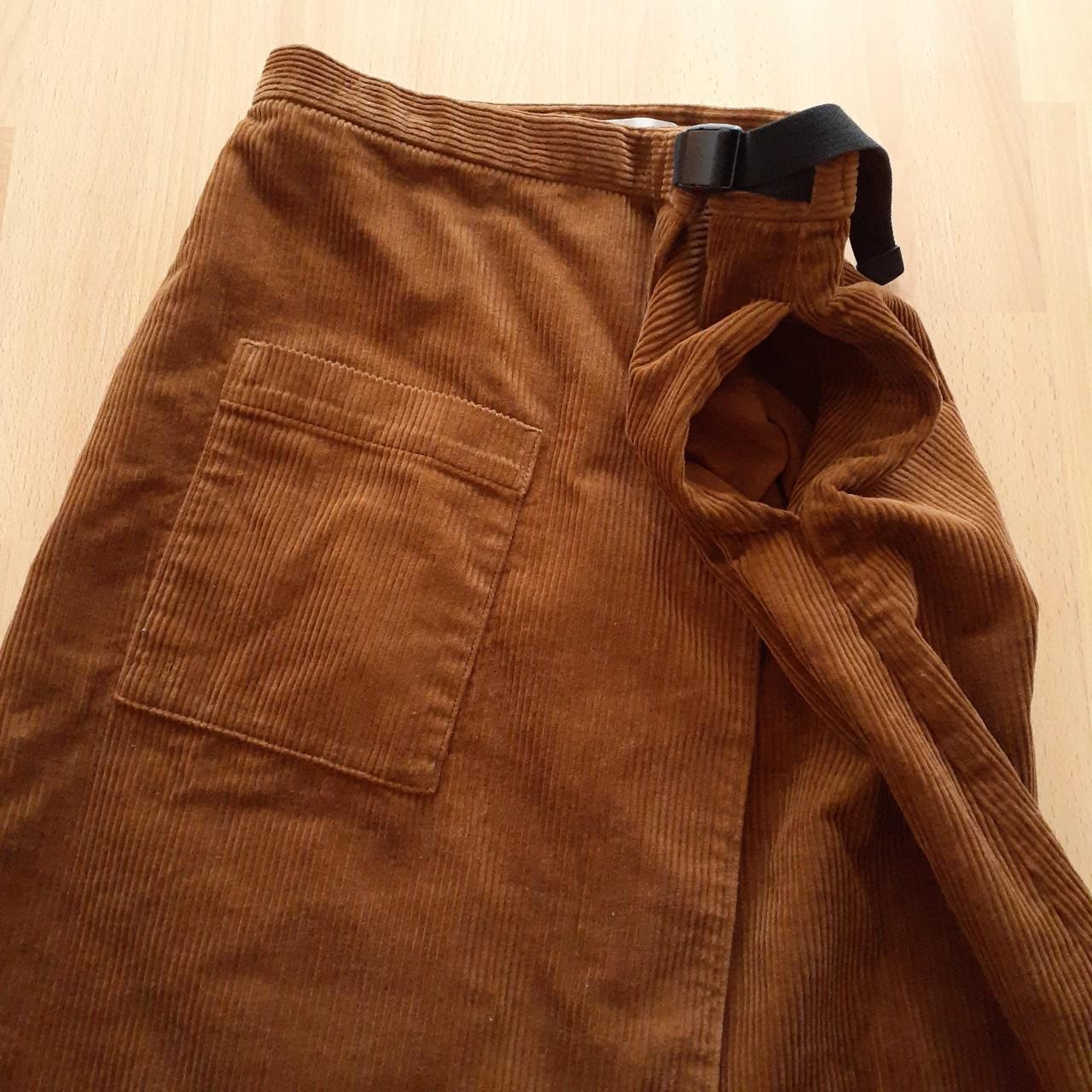 Product Image 4 - Vintage medium brown corduroy skirt