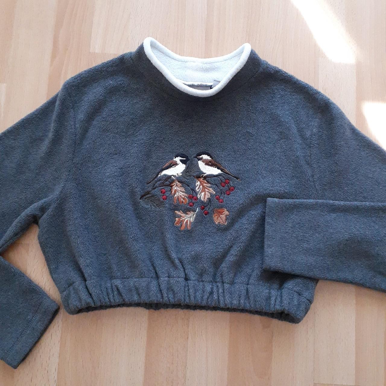 Product Image 2 - Adorable dark grey birds embroidered