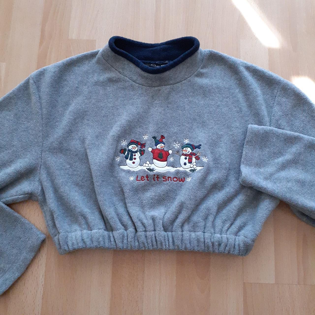 Product Image 2 - Adorable grey snowman embroidered reworked
