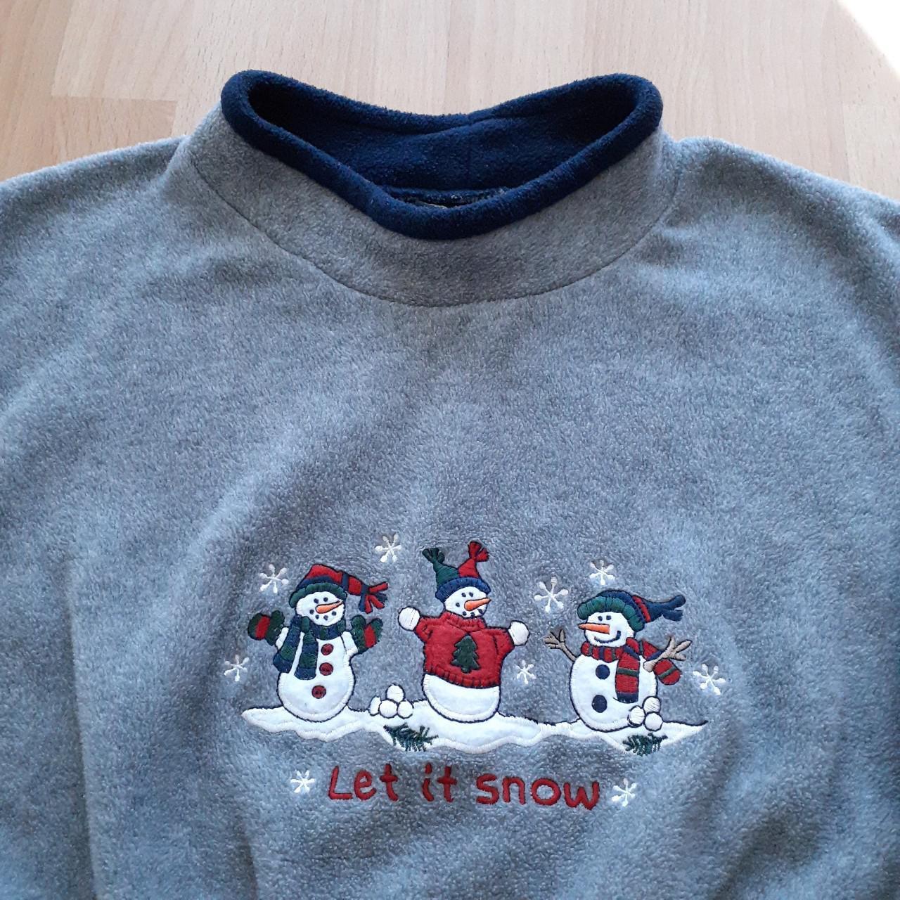 Product Image 3 - Adorable grey snowman embroidered reworked