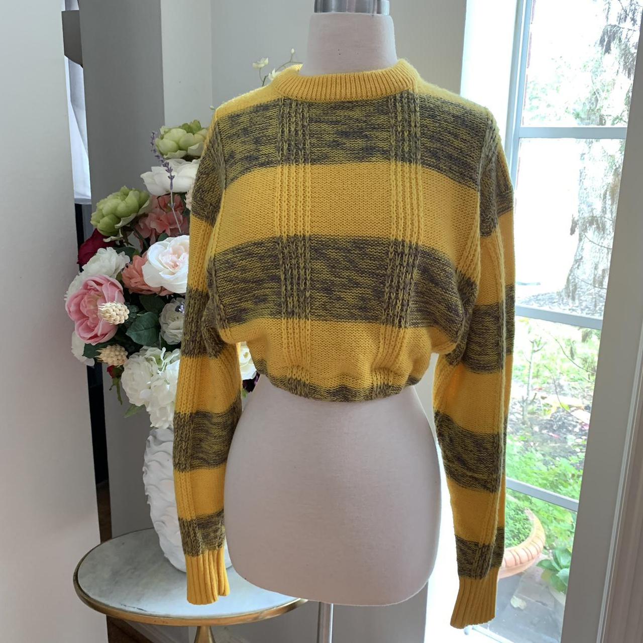 Product Image 1 - Adorable yellow striped sweater reworked