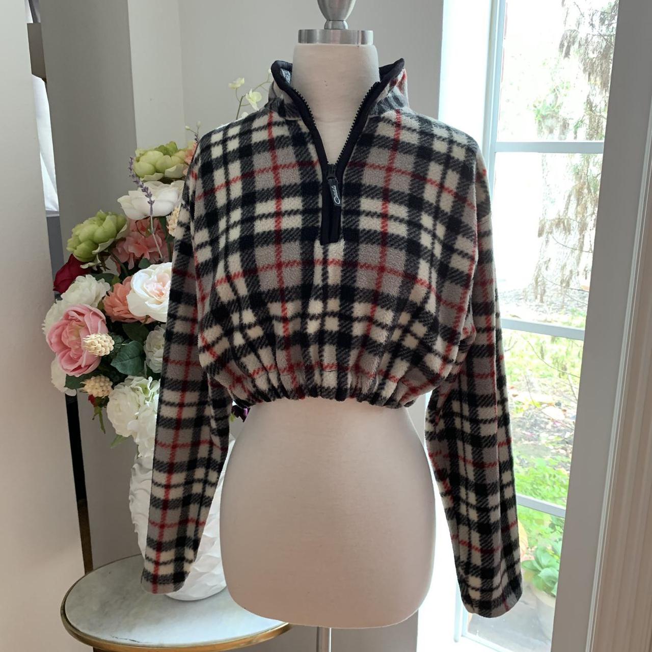 Product Image 1 - Adorable plaid fleece reworked crop