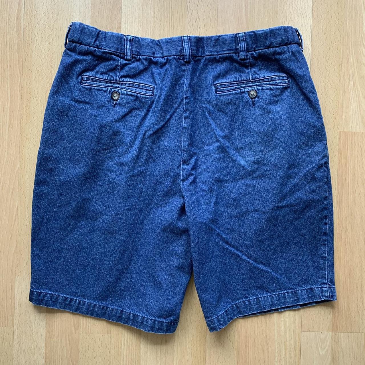 Vintage denim khaki shorts Size mens 36 Waist 36”... Depop