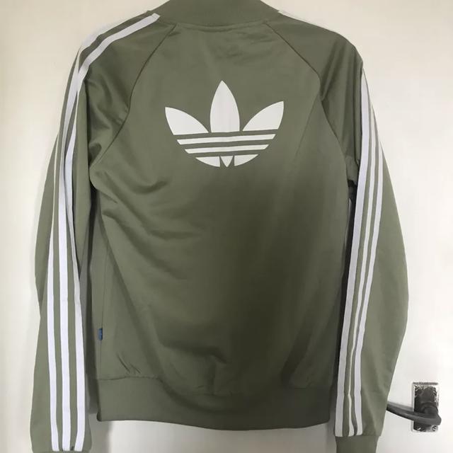 olive green adidas track jacket
