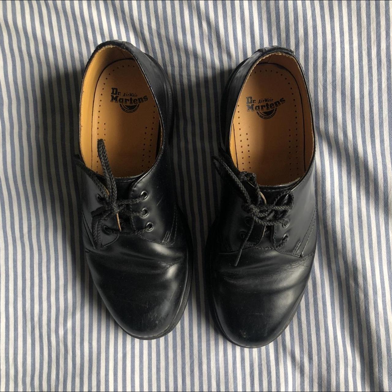 Dr Martens all black shoe boots. Low Dr martens... - Depop