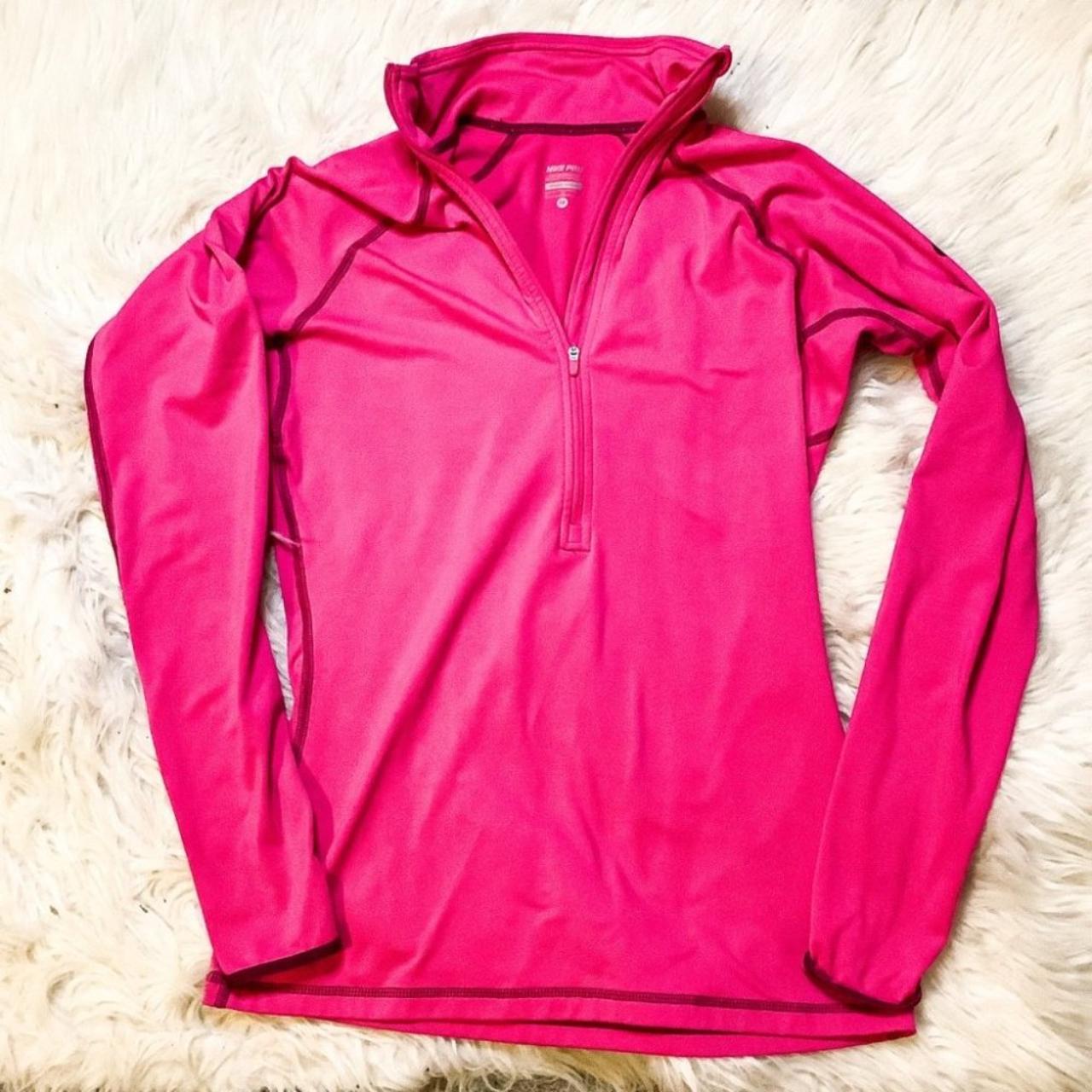 mens pink nike half zip