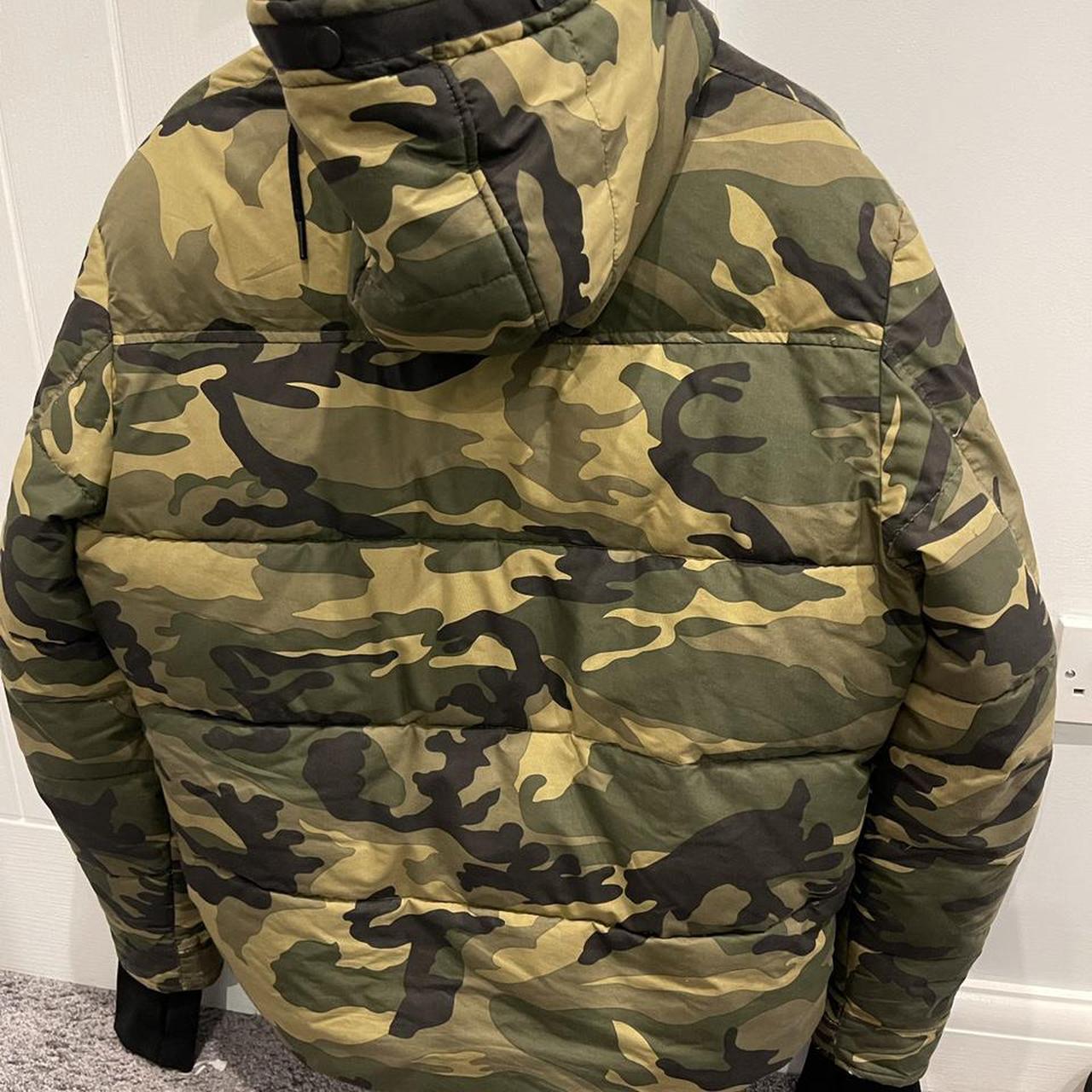 Camo puffer jacket clearance zara