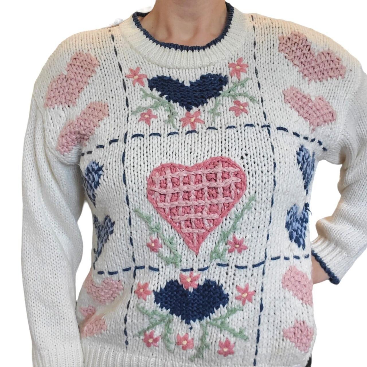 80s heart clearance sweater