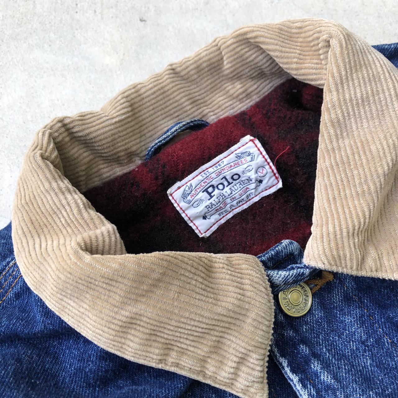 Vintage Polo Ralph Lauren denim jacket Wool flannel - Depop