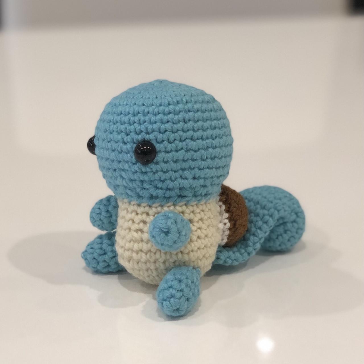 Pokemon SQUIRTLE - 100% Handmade crochet soft toy, amigurumi Limited #