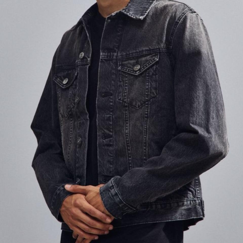 FAUX SHEARLING LINED DENIM TRUCKER JACKET Lucky Brand, 57% OFF