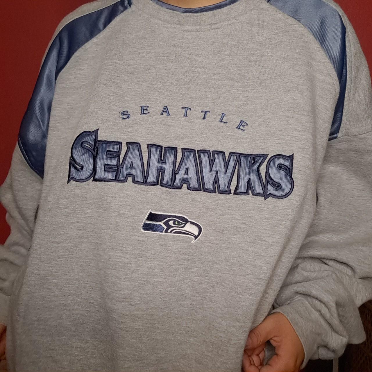 Vintage Seattle Seahawks sweatshirt. No size tag but - Depop