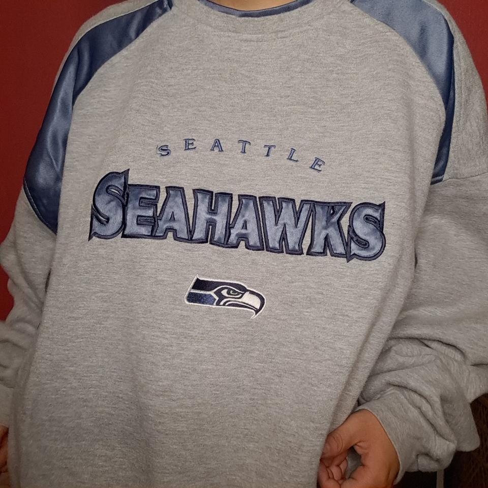 1980s Vintage Seattle Seahawks Sweatshirt Super - Depop