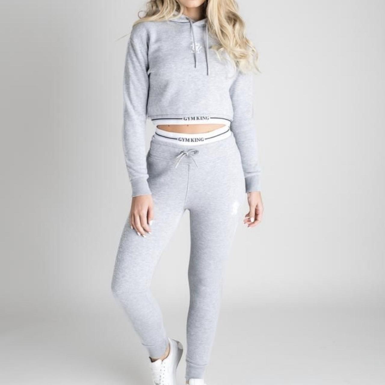 grey gym king tracksuit womens