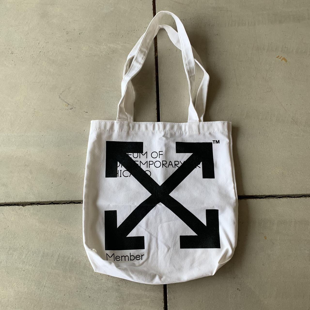 off white mca tote bag