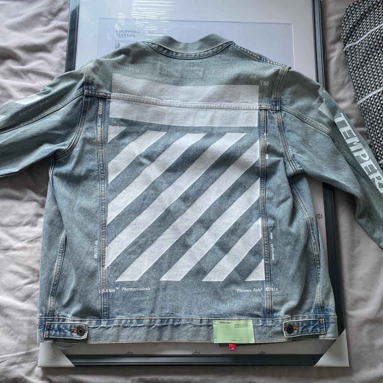SS19 Off-White Impressionism Denim Jacket, Men's Fashion, Coats, Jackets  and Outerwear on Carousell