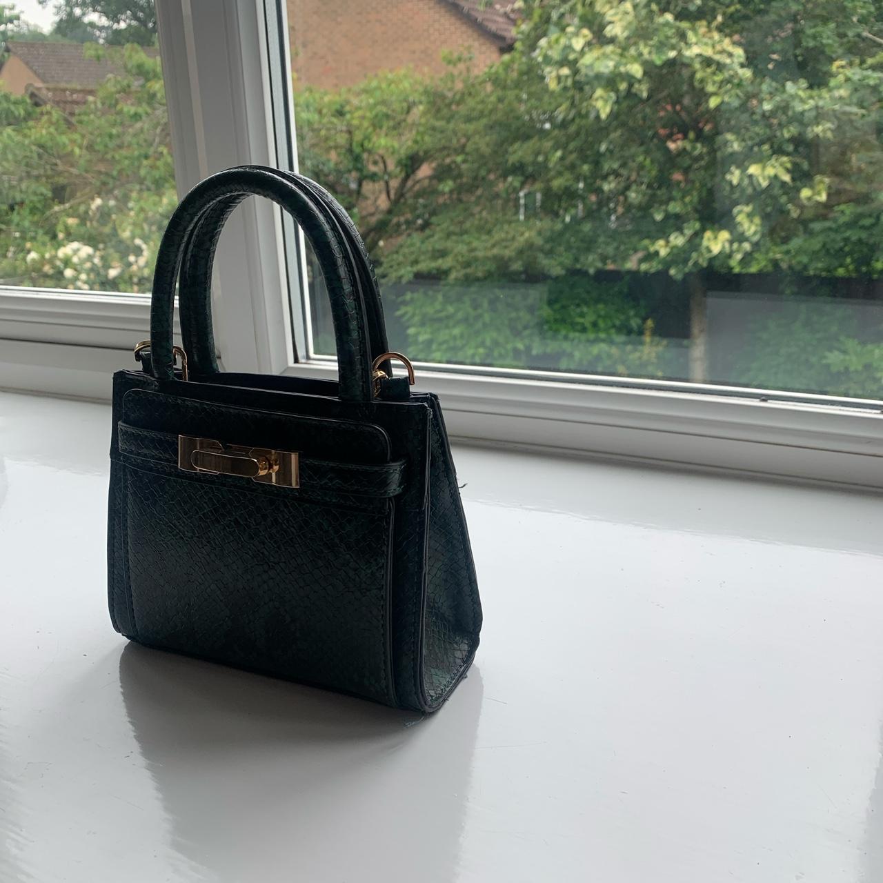 Topshop black snake on sale bag