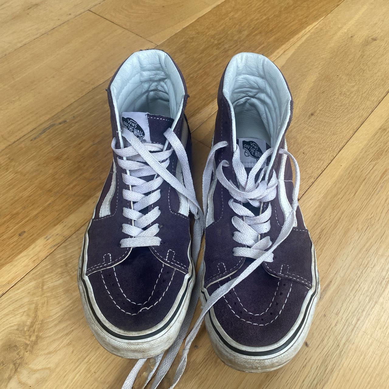 Vans purple high tops. Worn a lot. Still so much... - Depop