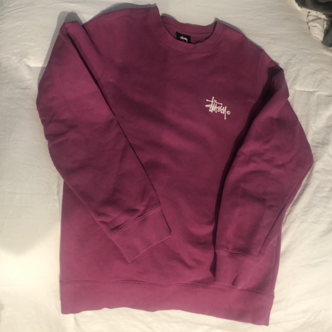 Stussy pull over Purple Size X-Small - Depop