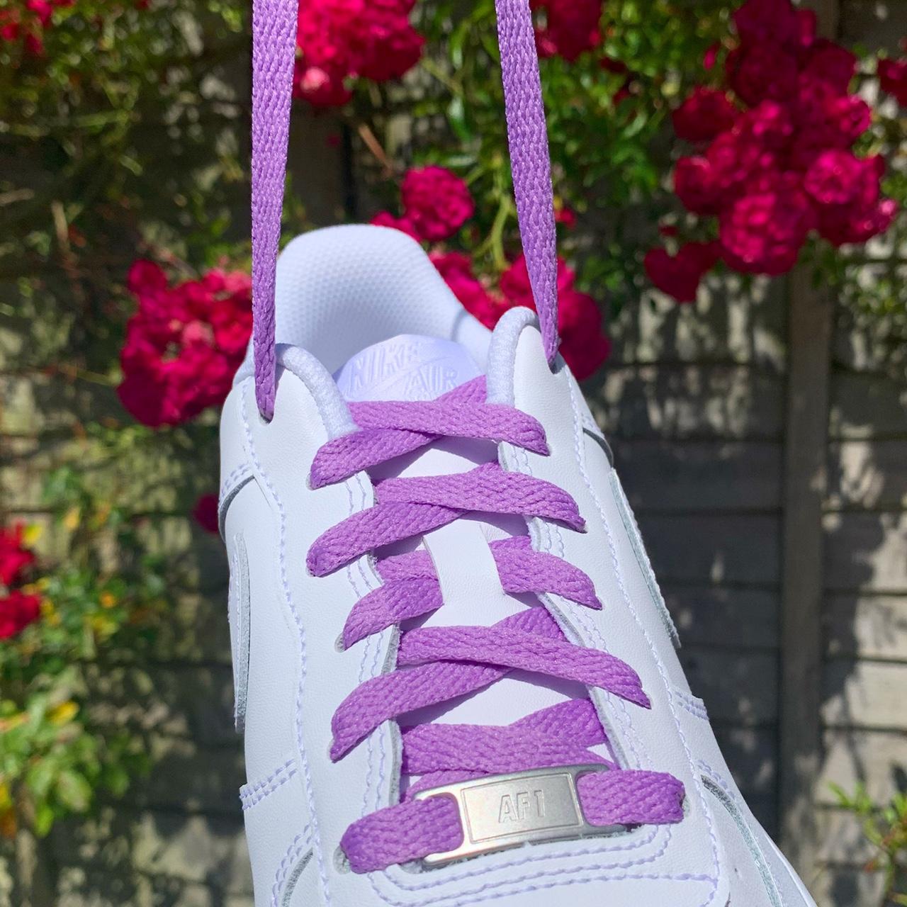 Purple laces for trainers cheap
