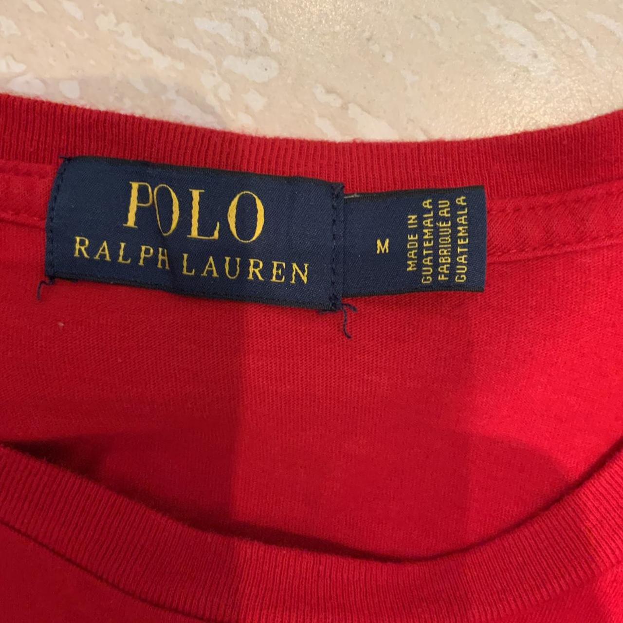 Polo Ralph Lauren Men's Red T-shirt | Depop