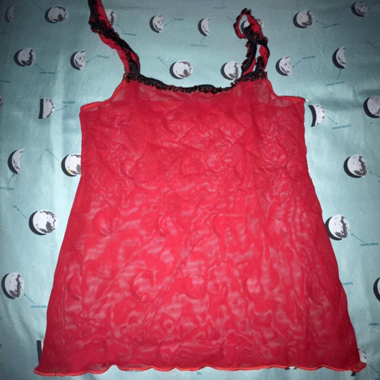 Women's Red and Black Vestundershirts Depop