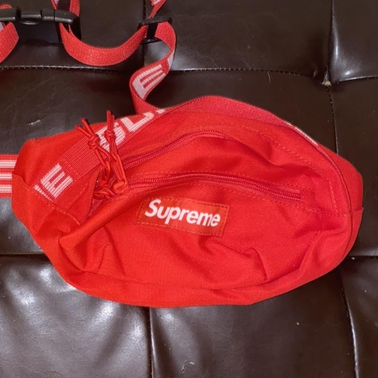 red supreme fanny pack