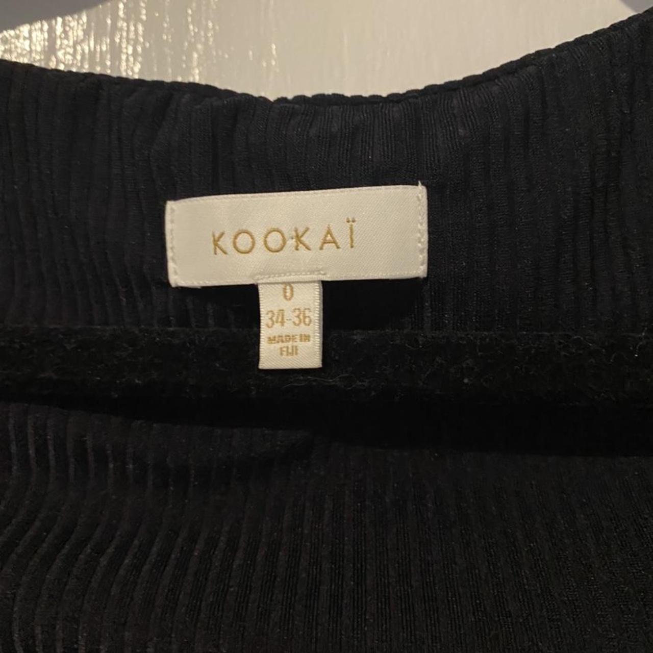 Kookai cropped long sleeve top -never worn #black - Depop