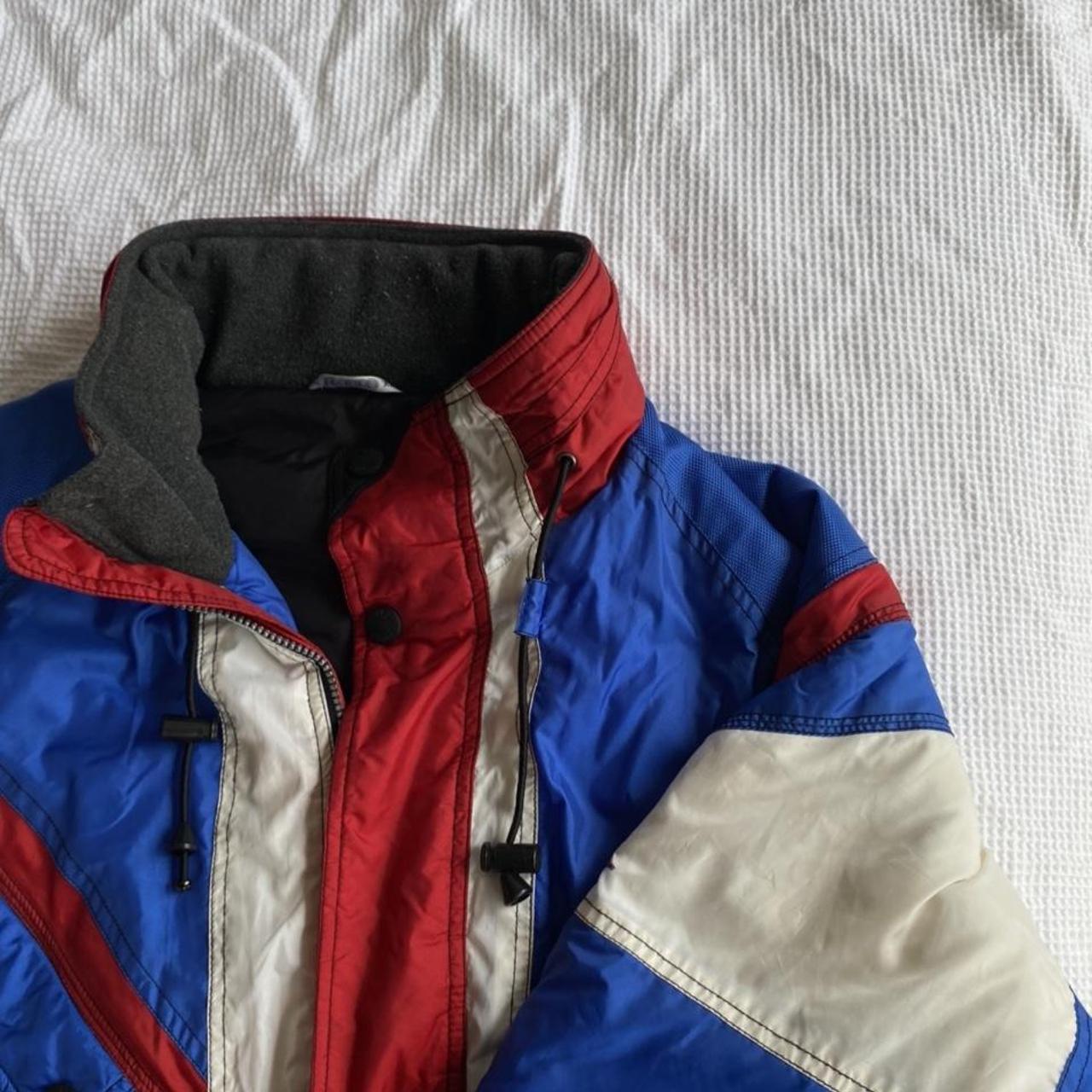 Rodeo ski jacket. Red white and blue colour way with... - Depop