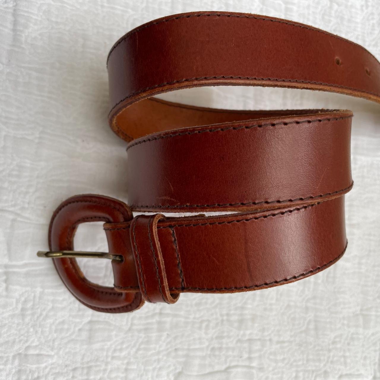 Osprey leather belt with leather covered... Depop