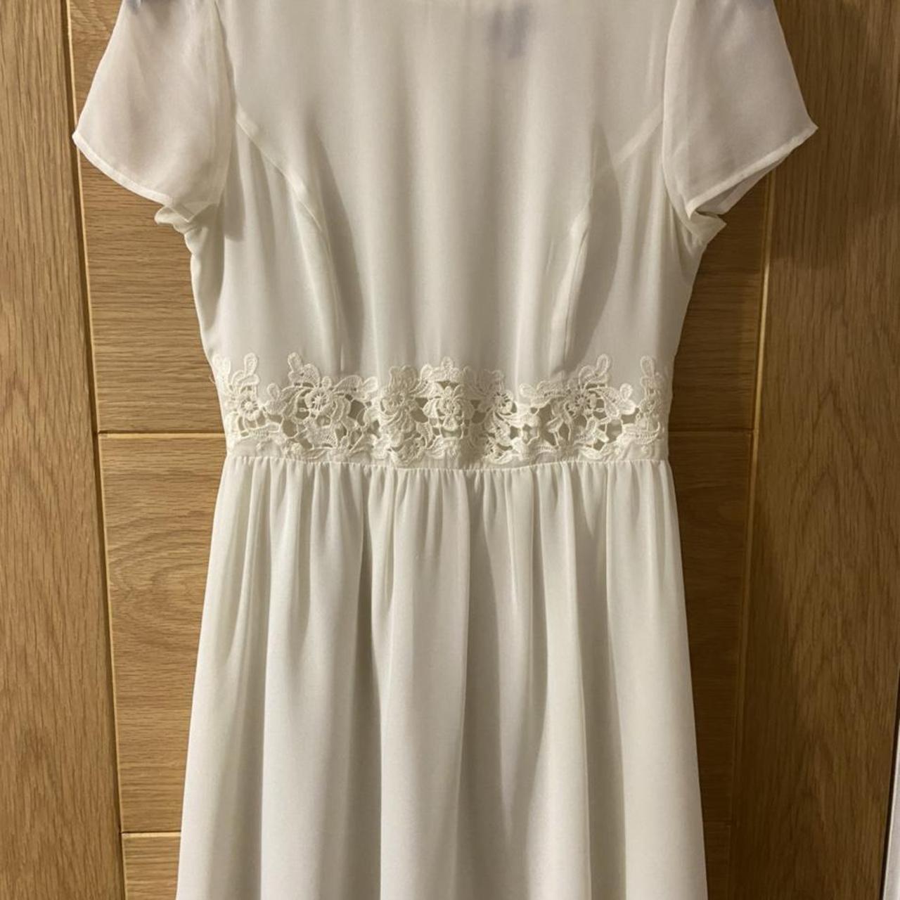 topshop cream dress