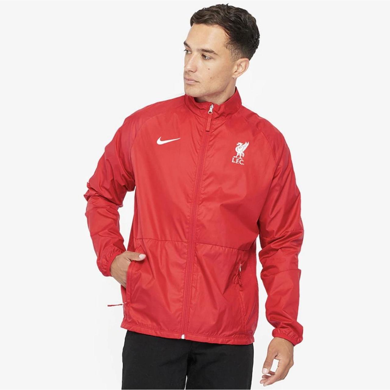 lfc nike mens red woven jacket