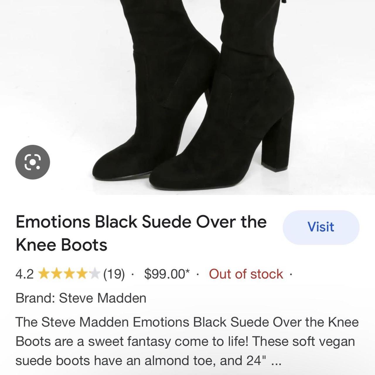 Steve madden hotsell emotions boots black