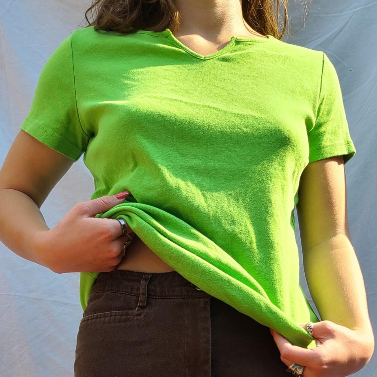 Women's Green Tshirt Depop