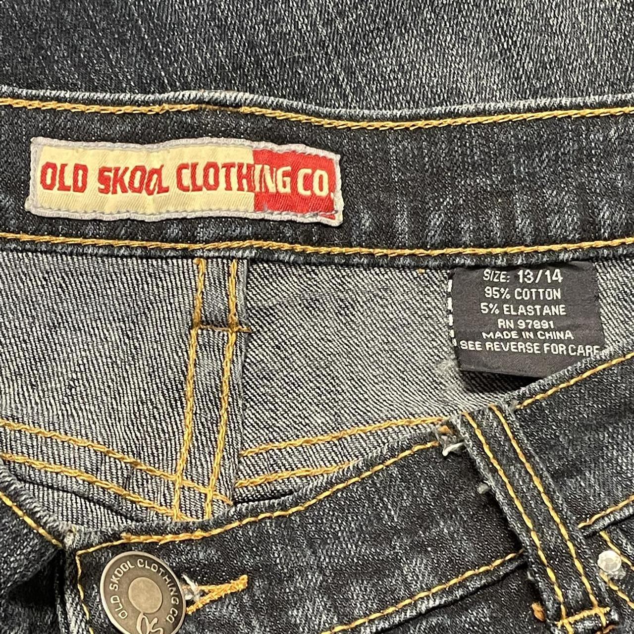 Y2K Old Skool Clothing Co Low Rise Graphic Flare... Depop