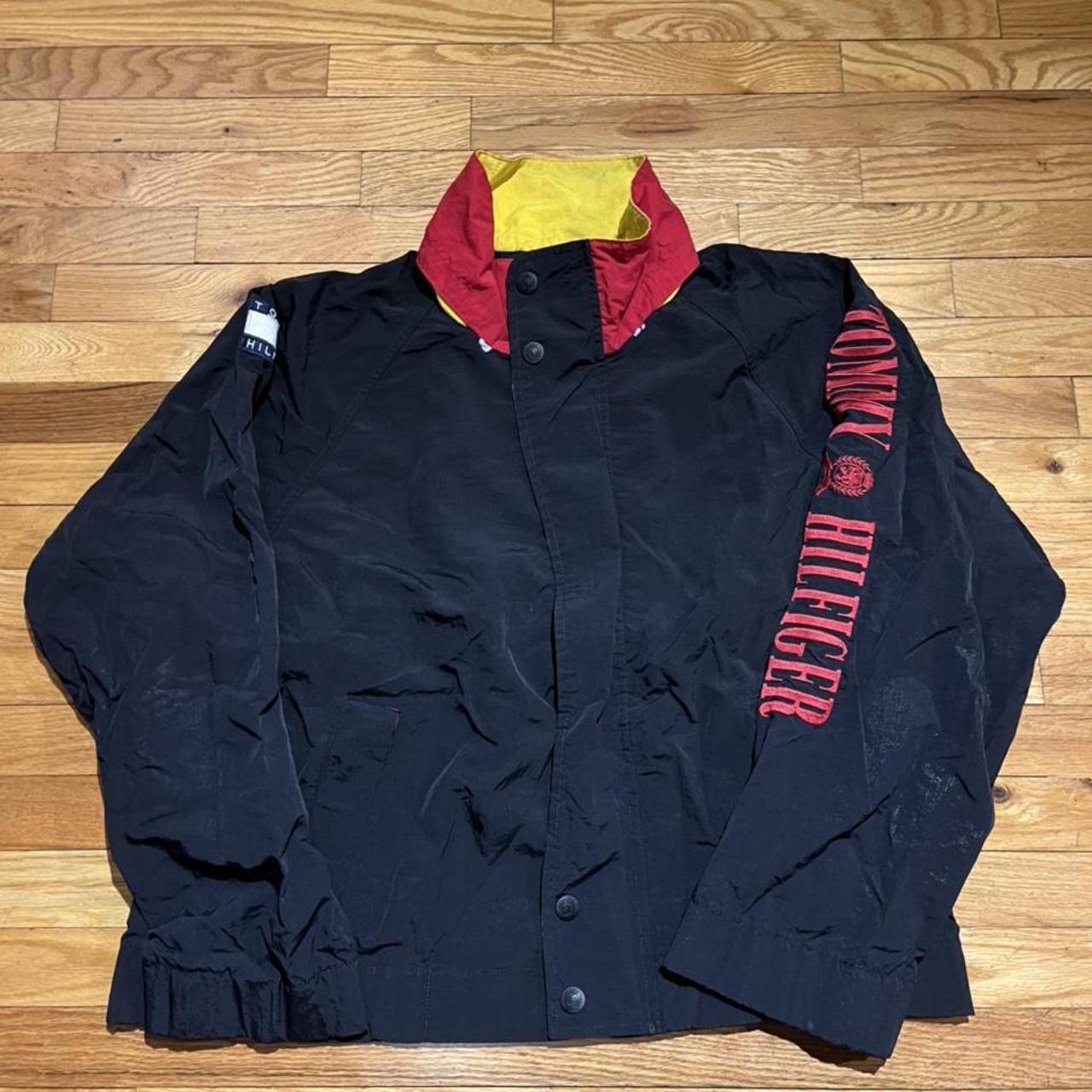 Vintage 90’s Tommy Hilfiger windbreaker jacket... - Depop