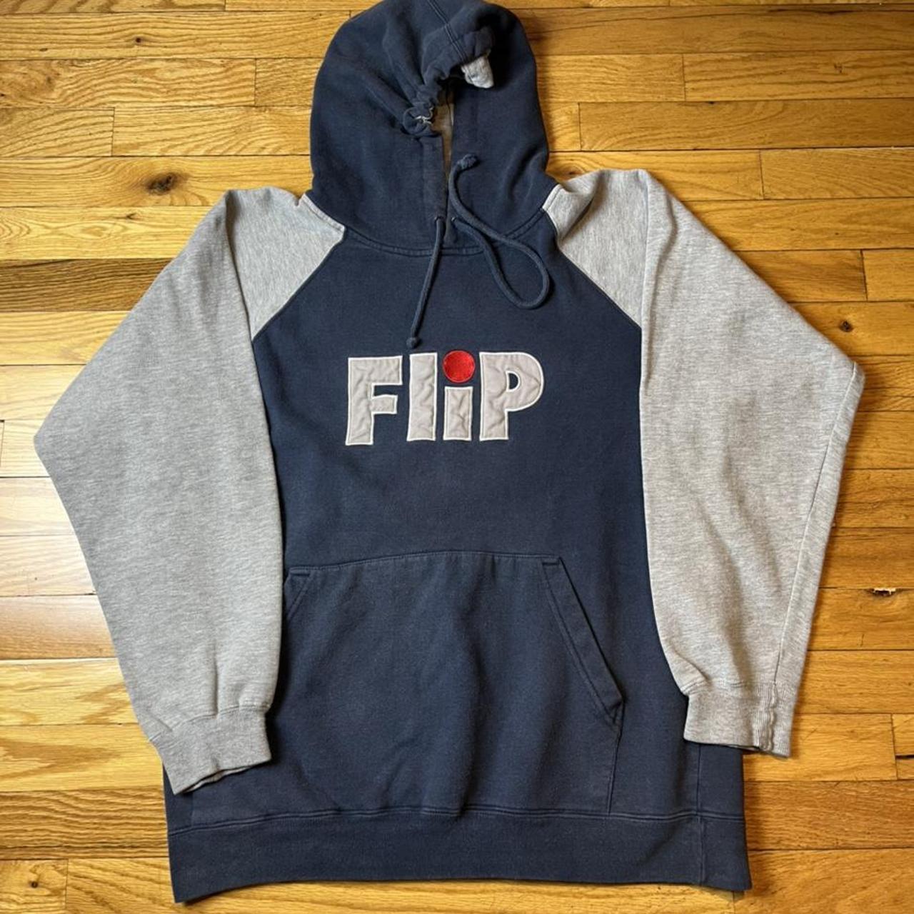 Vintage Flip skateboard brand hoodie sweater size... Depop