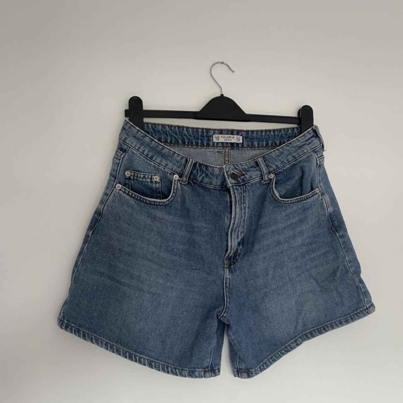 Pull & Bear A Line Denim shorts so flattering... - Depop