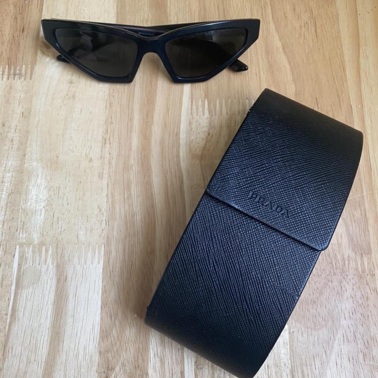 Prada Women S Black Sunglasses Depop