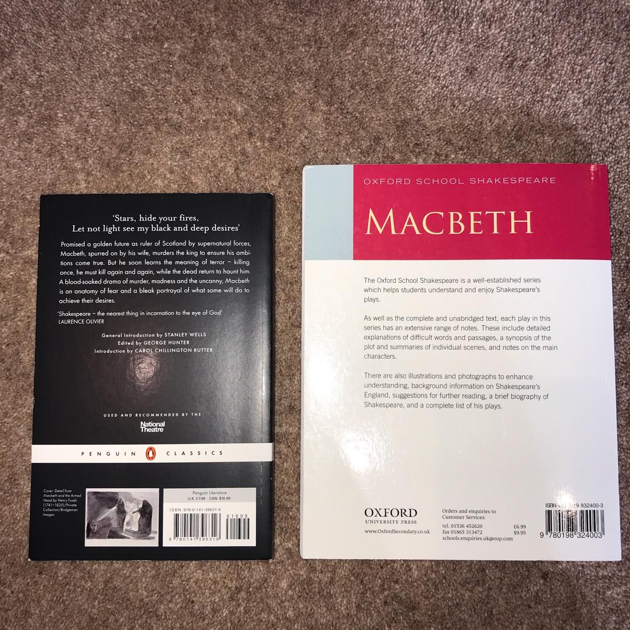 OXFORD SCHOOL SHAKESPEARE, MACBETH with annotations - Depop