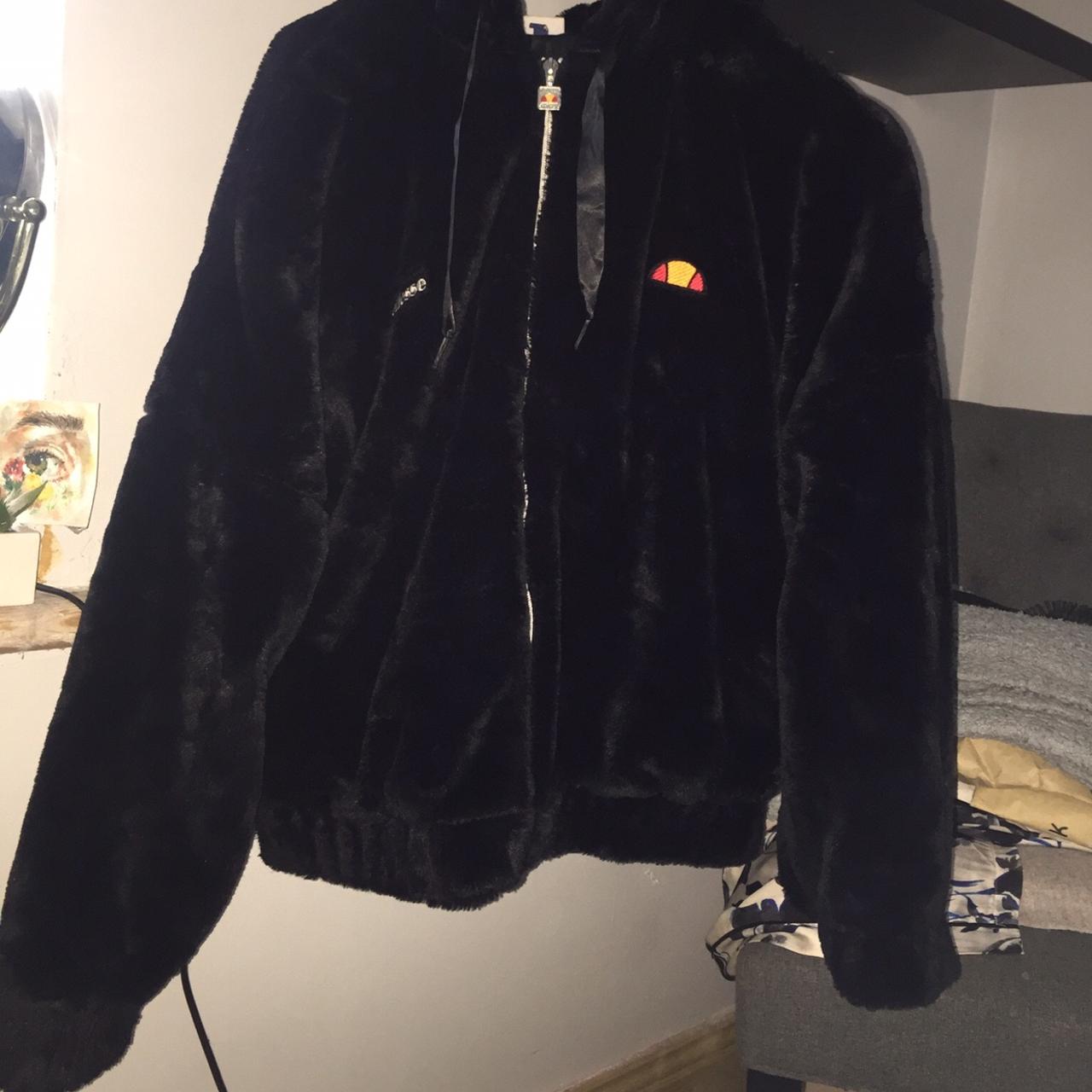 Ellesse giovanna clearance fur zip hoodie