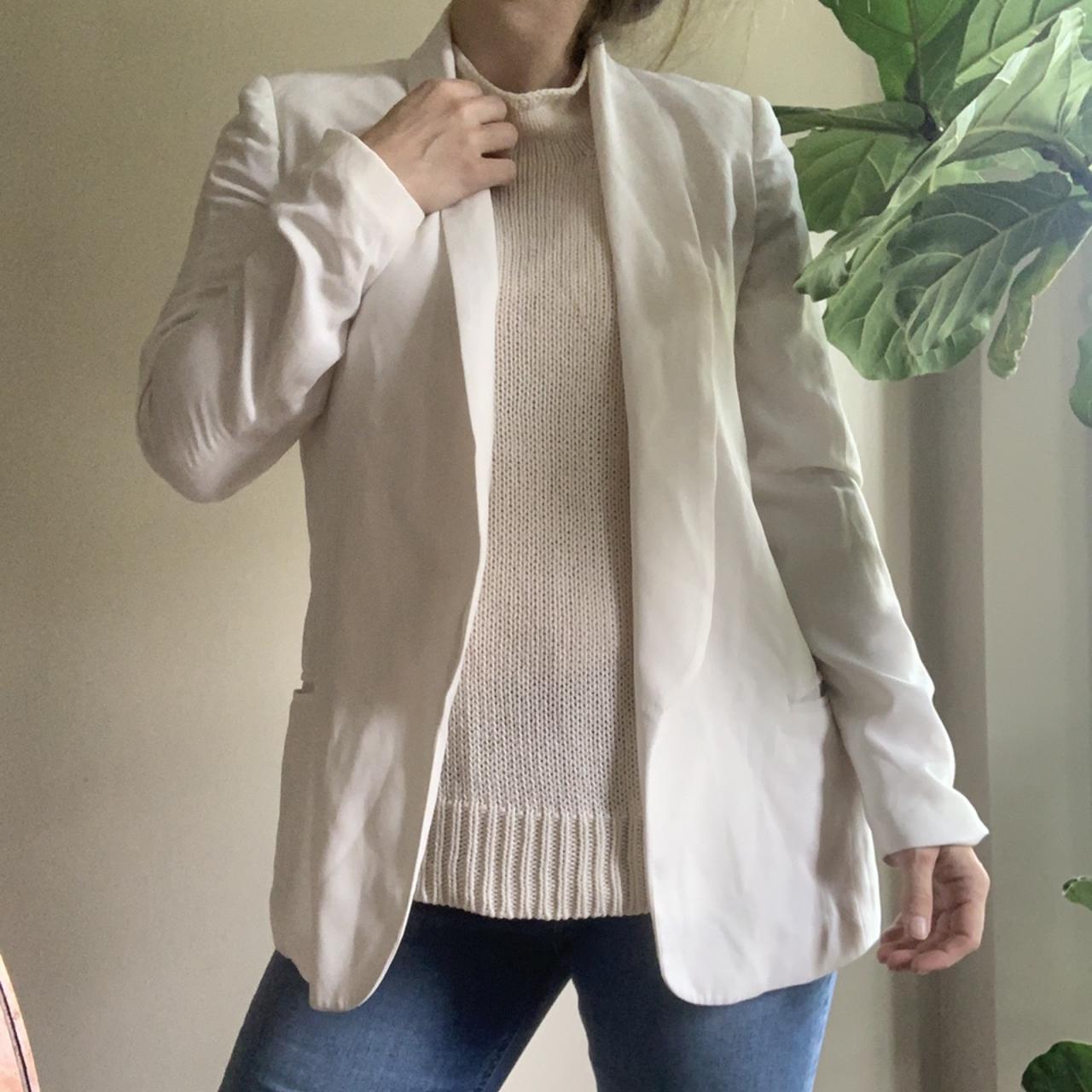 Mural white clearance blazer